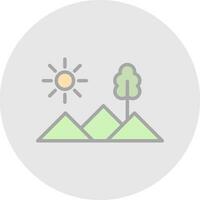 Mountains Vector Icon Design