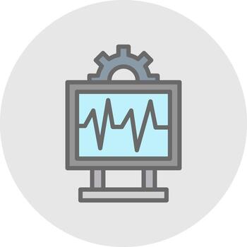 System Monitoring Vector Icon Design