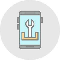 App Troubleshooting Vector Icon Design