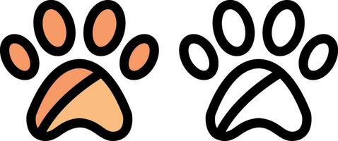 Paw Vector Icon Design