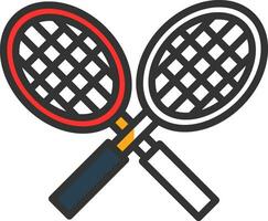 Tennis racket Vector Icon Design