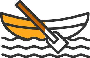 Dinghy Vector Icon Design