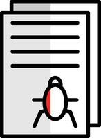 Bug Report Vector Icon Design