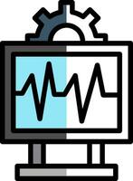 System Monitoring Vector Icon Design