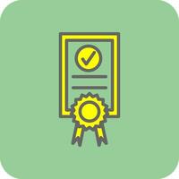 certificar vector icono diseño