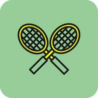 Tennis racket Vector Icon Design