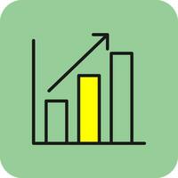 Bar chart Vector Icon Design