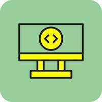 Remote Desktop Vector Icon Design