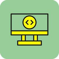 Remote Desktop Vector Icon Design