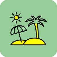 Beach Vector Icon Design