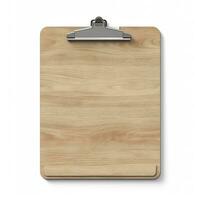 Clipboard is isolated on white background. Generative AI photo