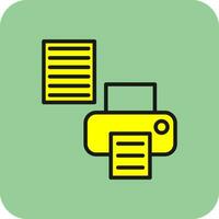 Printer Setup Vector Icon Design