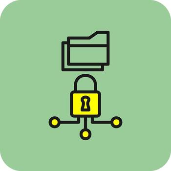Data Encryption Vector Icon Design