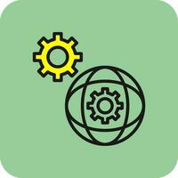 Network Settings Vector Icon Design