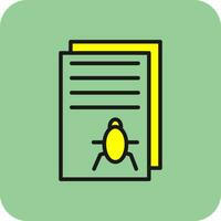 Bug Report Vector Icon Design