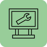 IT Helpdesk Vector Icon Design