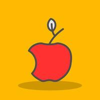 diseño de icono de vector de manzana