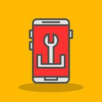 App Troubleshooting Vector Icon Design