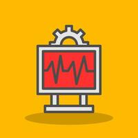 System Monitoring Vector Icon Design