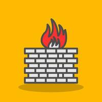 Firewall Configuration Vector Icon Design