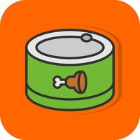 Canned food Vector Icon Design