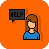 Ask for help Vector Icon Design