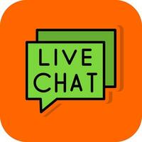 Live Chat Vector Icon Design