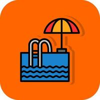 Swimming pool Vector Icon Design