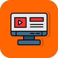 Online Streaming Vector Icon Design