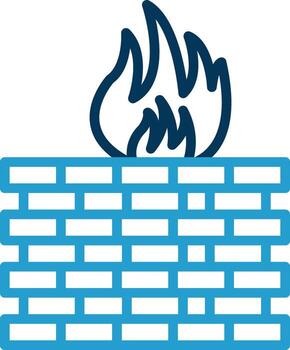 cortafuegos configuración vector icono diseño
