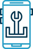 App Troubleshooting Vector Icon Design