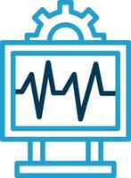System Monitoring Vector Icon Design