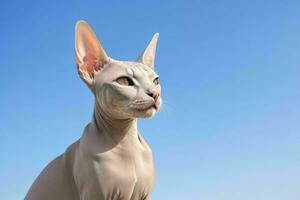 Portrait of a Sphynx cat. AI Generative Pro Photo