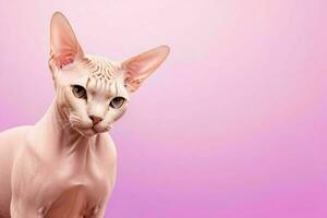 retrato de un sphynx gato. ai generativo Pro foto