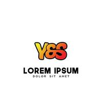 YS Initial Logo Design Vector