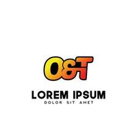 OT Initial Logo Design Vector