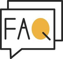FAQ Vector Icon Design