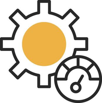 actuación mejoramiento vector icono diseño