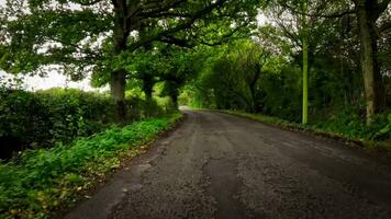 verano la carretera viaje mediante el Inglés campo video