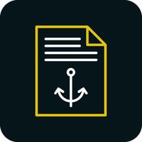 Anchor Text Vector Icon Design