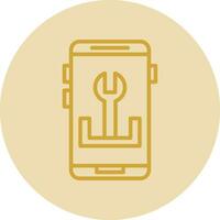 App Troubleshooting Vector Icon Design