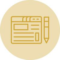 Blogging Vector Icon Design