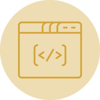 Coding Vector Icon Design