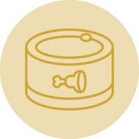 Canned food Vector Icon Design