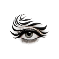 Augen mit Wimpern ai generativ png