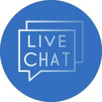 Live Chat Vector Icon Design