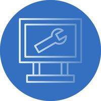 IT Helpdesk Vector Icon Design