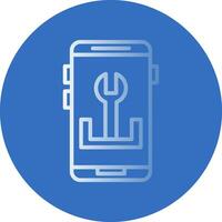 App Troubleshooting Vector Icon Design