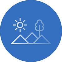 Mountains Vector Icon Design