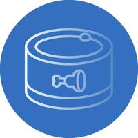 Canned food Vector Icon Design